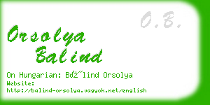 orsolya balind business card